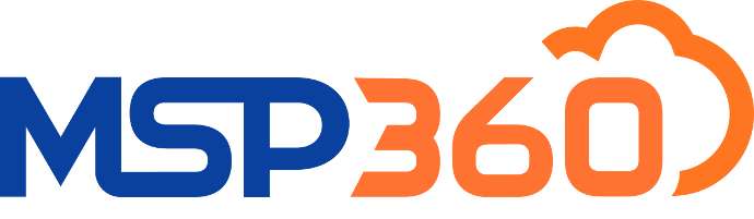 Logotipo de MSP360: una empresa de software de copia de seguridad. Socio comercial de Slyn.