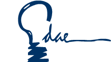 Dae es un corporativo empresarial que brinda servicios de asesoría contable integral. Logo de Dae corporativo empresarial, cliente de Slyn.